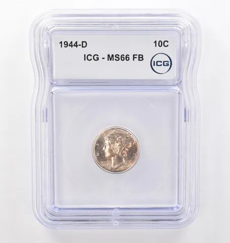 1944-D Mercury Dime MS66 FB ICG Beautiful Tone *6193
