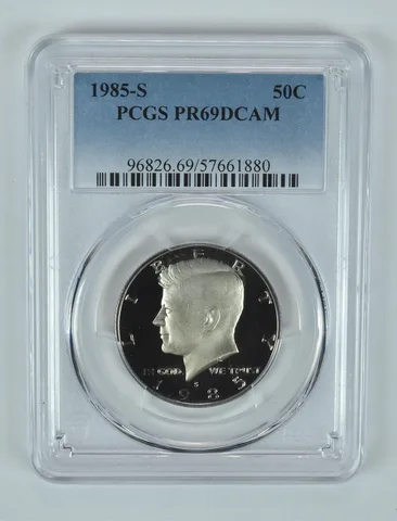 1985-S Kennedy Half Dollar PR69 DCAM PCGS Blue Label