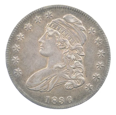 1836 Capped Bust Half Dollar O-117 R3 *5050
