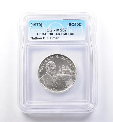 (1970) So Called Half Dollar Nathaniel B Palmer MS67 ICG *8528