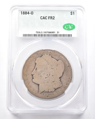 1884-O Morgan Silver Dollar FR2 CAC Lowball *7272