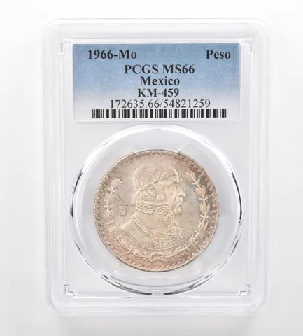 1966 Mo Mexico Peso KM-459 MS66 PCGS Beautiful Tone *7485