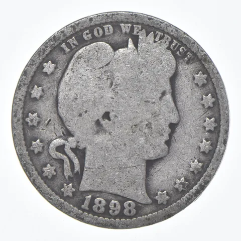 1898-O Barber Quarter Average Circ