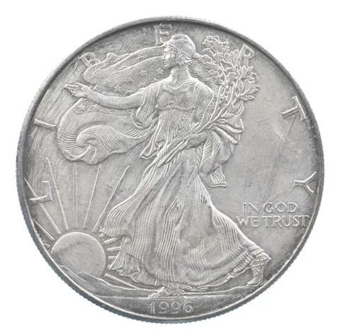 Rarest 1996 American Silver Eagle - Key Date - Rare LOW MINTAGE *705