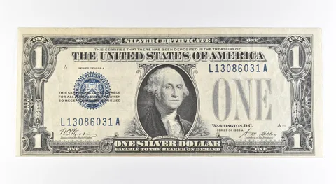 1928 A $1 Silver Certificate Blue Seal Fr#1601 a0489