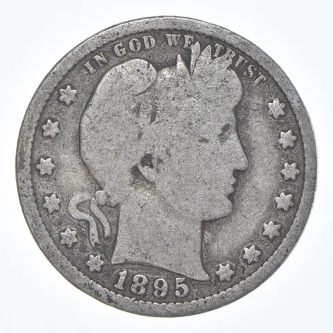 1895-S Barber Quarter Average Circ