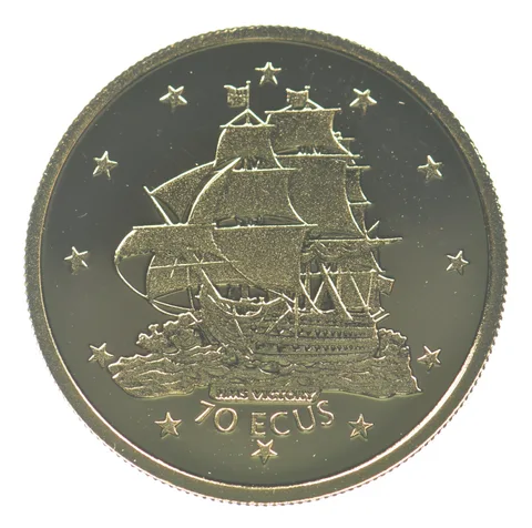 1996 Gibraltar 70 Ecus Gold 1/5th *2664