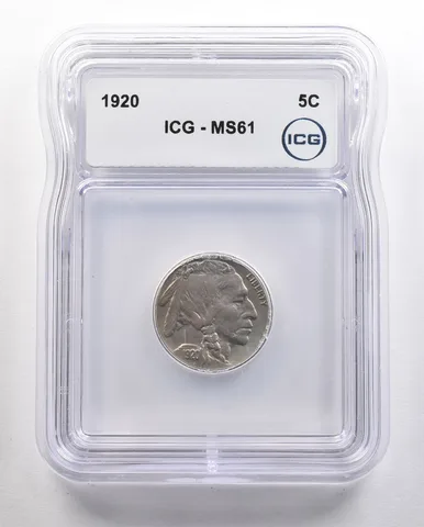 1920 Indian Head Buffalo Nickel MS61 ICG *4425