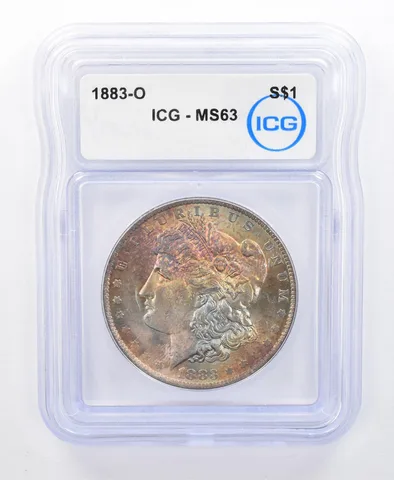 1883-O Morgan Silver Dollar MS63 ICG Beautiful Tone *8723