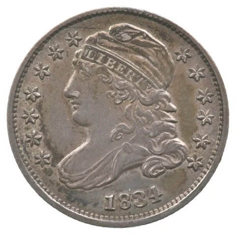 1834 Capped Bust Dime JR.7 Small 4 a8228