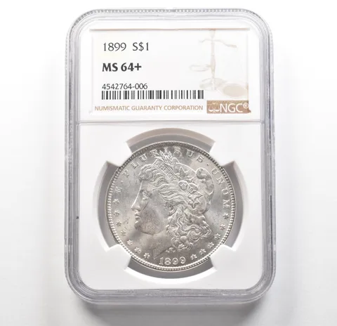 1899 Morgan Silver Dollar MS64+ NGC a6271