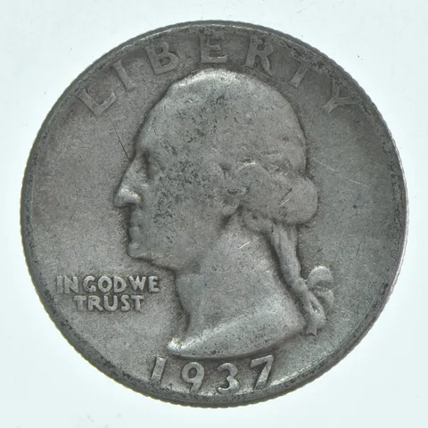 1937 (P) Washington Quarter Average Circ