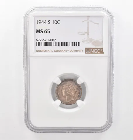 1944-S Mercury Dime MS65 NGC Beautiful Tone *2204