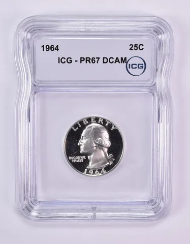 1964 Washington Quarter PR67 DCAM ICG