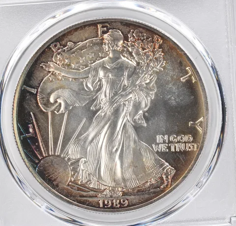 1989 American Silver Eagle MS68 PCGS Beautiful Tone *1183