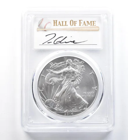 2014 American Silver Eagle Tom Glavine MS70 PCGS a1228