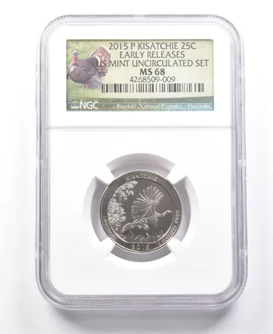2015-P Washington Quarter Kisatchie Uncirculated Set ER MS68 NGC *7665