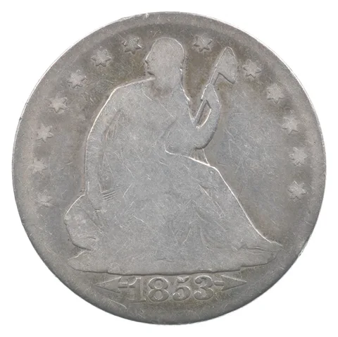 1853 Seated Liberty Half Dollar Arrows *6683