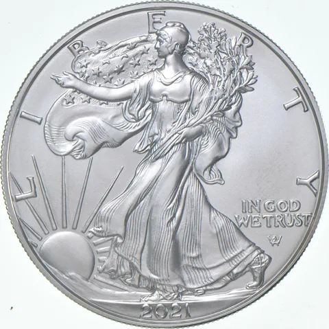 2021-W Burnished Silver Eagle Type 2