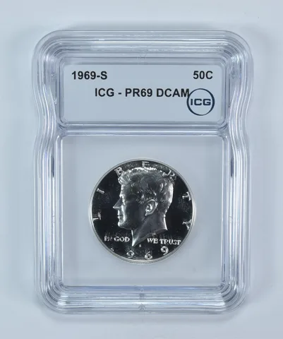1969-S Kennedy Half Dollar PR69 DCAM ICG