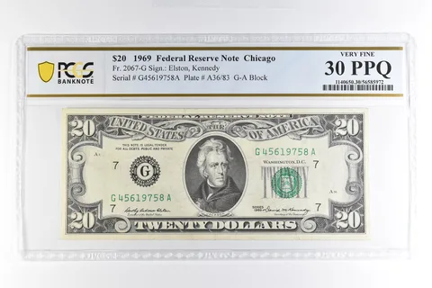 1969 $20 Chicago IL FRN Fr#2067-G Very Fine 30 PPQ PCGS *4994