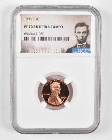 1995-S Lincoln Memorial Cent PF70 UCam NGC - Spl Lbl PR Proof