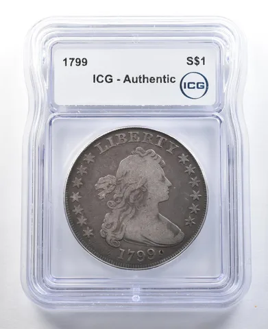 1799 Draped Bust Silver Dollar Authentic ICG *3306