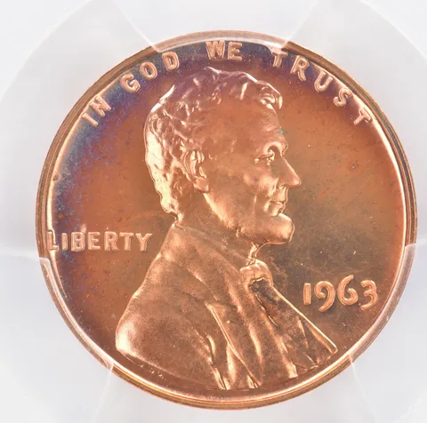 1963 Lincoln Memorial Cent PR66 RB PCGS Beautiful Tone *0969