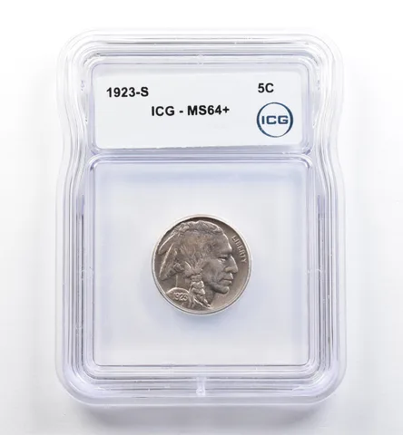 1923-S Indian Head Buffalo Nickel MS64+ ICG *9975