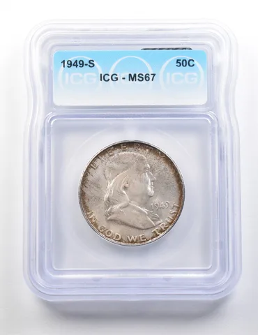 1949-S Franklin Half Dollar MS67 ICG *9532