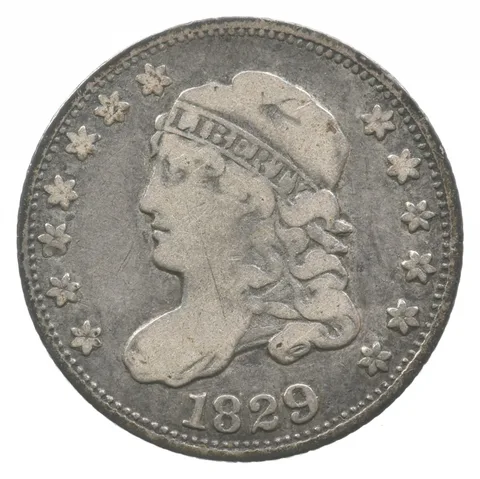 1829 Capped Bust Half Dime LM 7.1 a8248