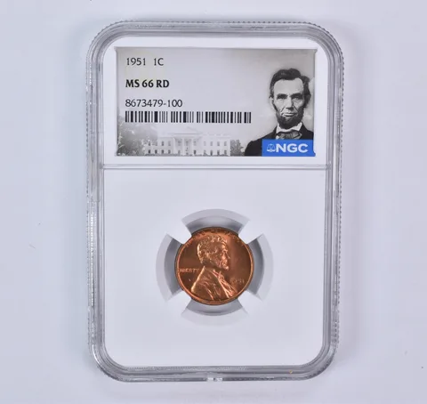 1951 Lincoln Wheat Cent MS66 RD NGC Special Label