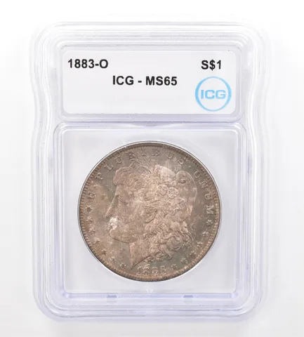 1883-O Morgan Silver Dollar MS65 ICG Beautiful Tone *7398