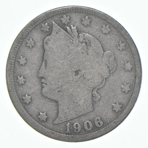 1906 Liberty V Nickel AC Average Circ