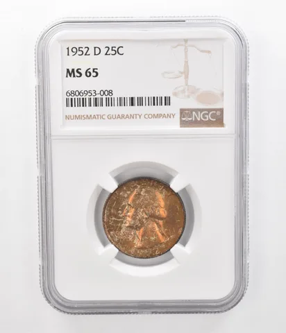 1952-D Washington Quarter MS65 NGC Beautiful Tone *2368
