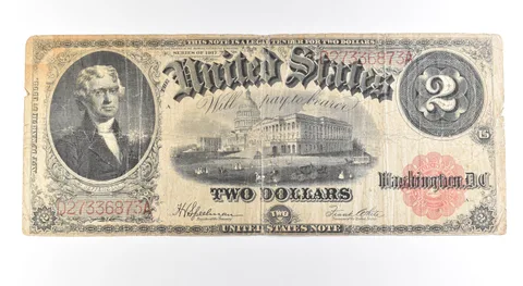 1917 $2 Legal Tender Large Note Red Seal *2650