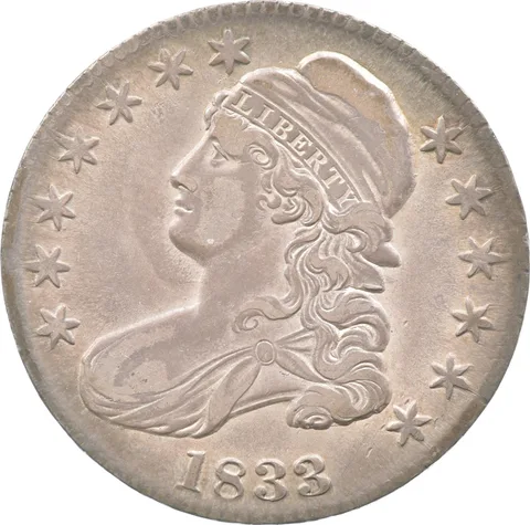 1833 Capped Bust Half Dollar *8129