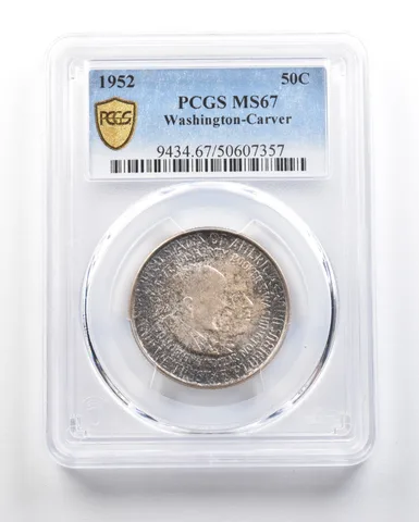 1952 Washington-Carver Commemorative Half Dollar MS67 PCGS *0722