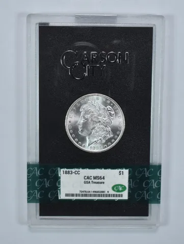 1883-CC Morgan Silver Dollar GSA Treasure MS64 CAC CACg