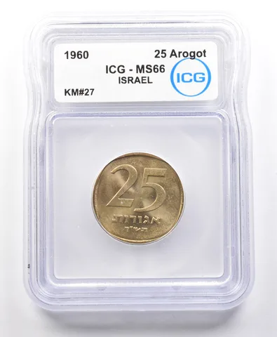 1960 Israel 25 Agorot KM#27 MS66 ICG *4159