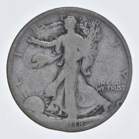 1918 Walking Liberty Half Dollar Estate Coin Collection *872