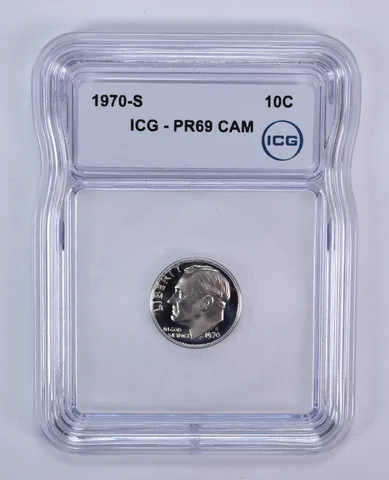 1970-S Roosevelt Dime PR69 CAM ICG