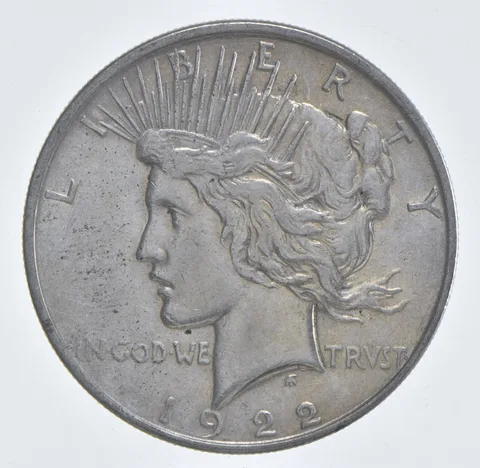 Better - 1922 Peace Silver Dollar - 90% US Coin *682