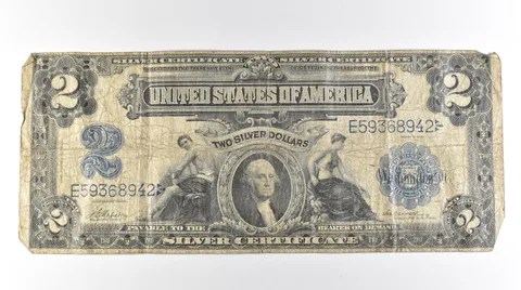 1899 $2 Silver Certificate Large Note Blue Seal *3065