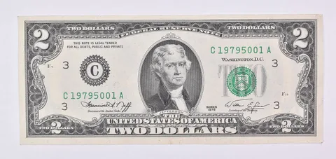 1976 $2 Philadelphia PA FRN Green Seal Uncirculated