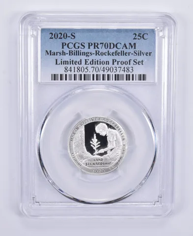 2020-S Quarter Silver Marsh-Billings Limited Edition Set PR70 PCGS