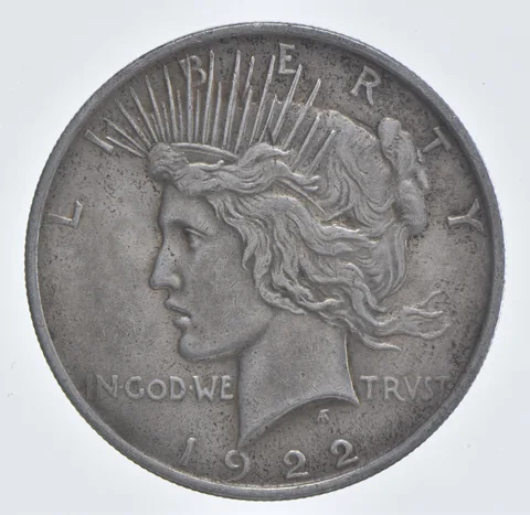 Better - 1922 Peace Silver Dollar - 90% US Coin *616