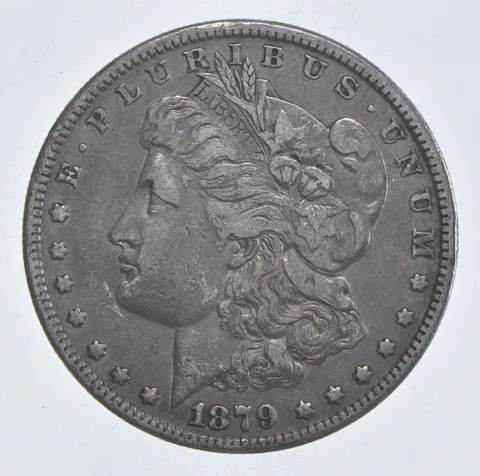 Early - 1879 Morgan Silver Dollar - 90% US Coin *067