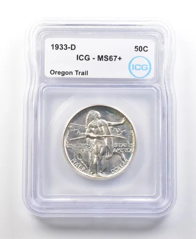 1933-D Oregon Trail Commemorative Half Dollar MS67+ ICG *1076