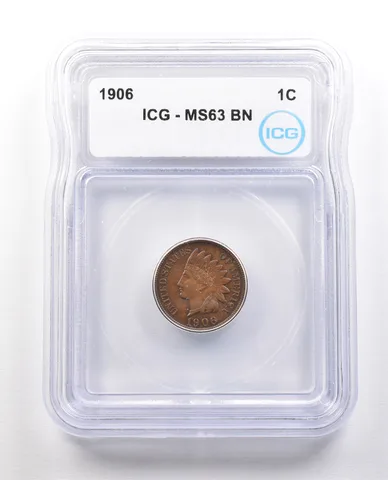 1906 Indian Head Cent MS63 BN ICG *1439
